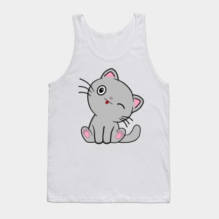 naughty cat Tank Top